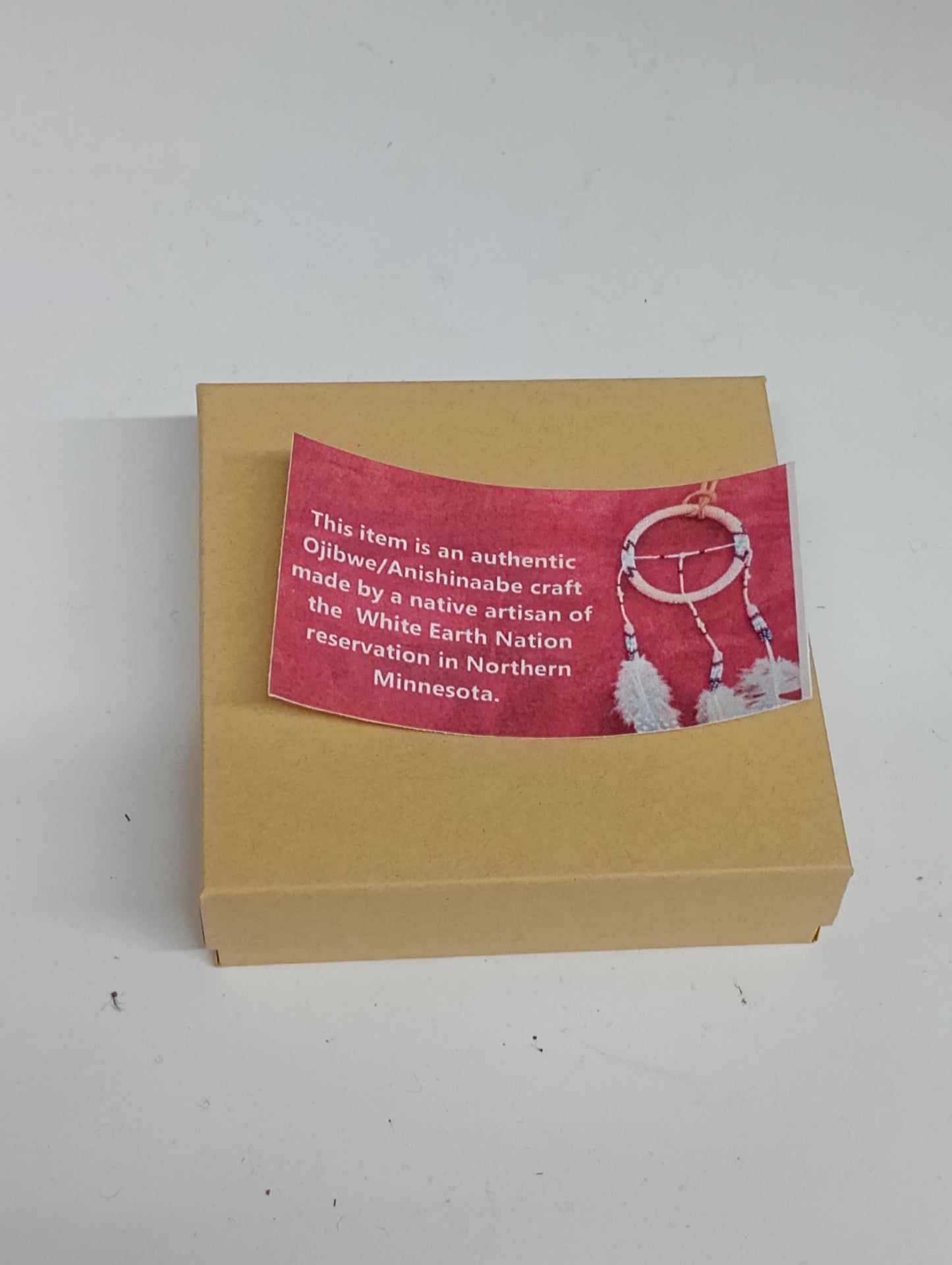 Handmade Beaded Oval Earrings: Ojibwe Style, Iridescent Resin