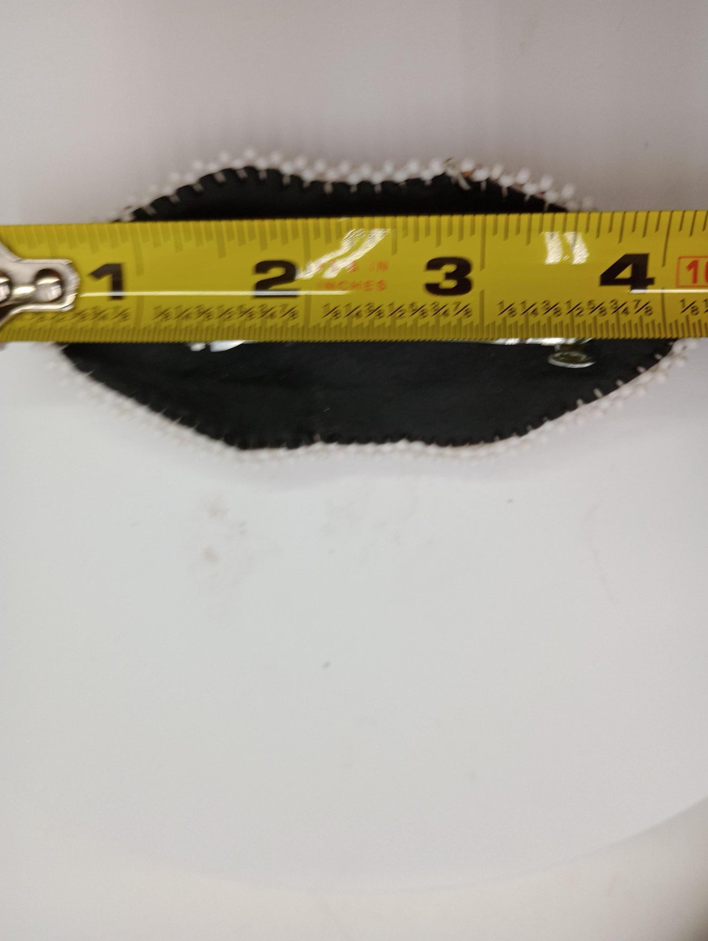 Red hand design hair barrette Ojibwe/Traditional