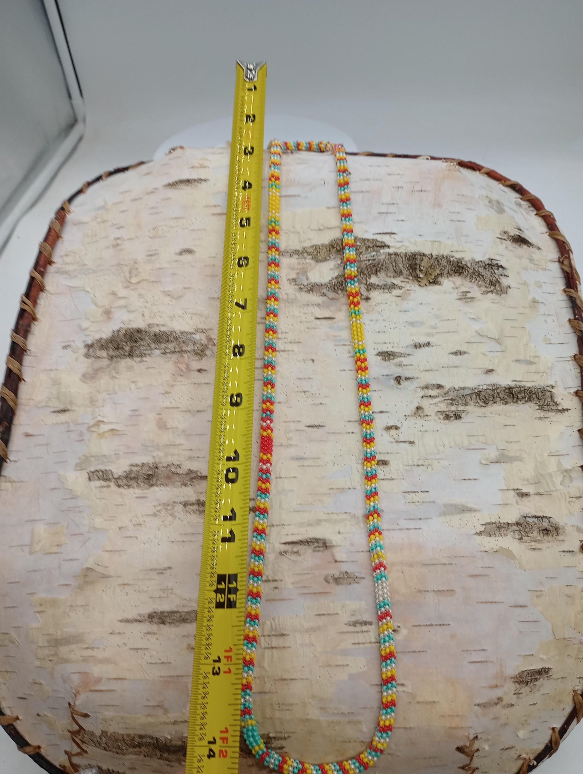 Peyote stitch rope necklace-Hand made/Authentic