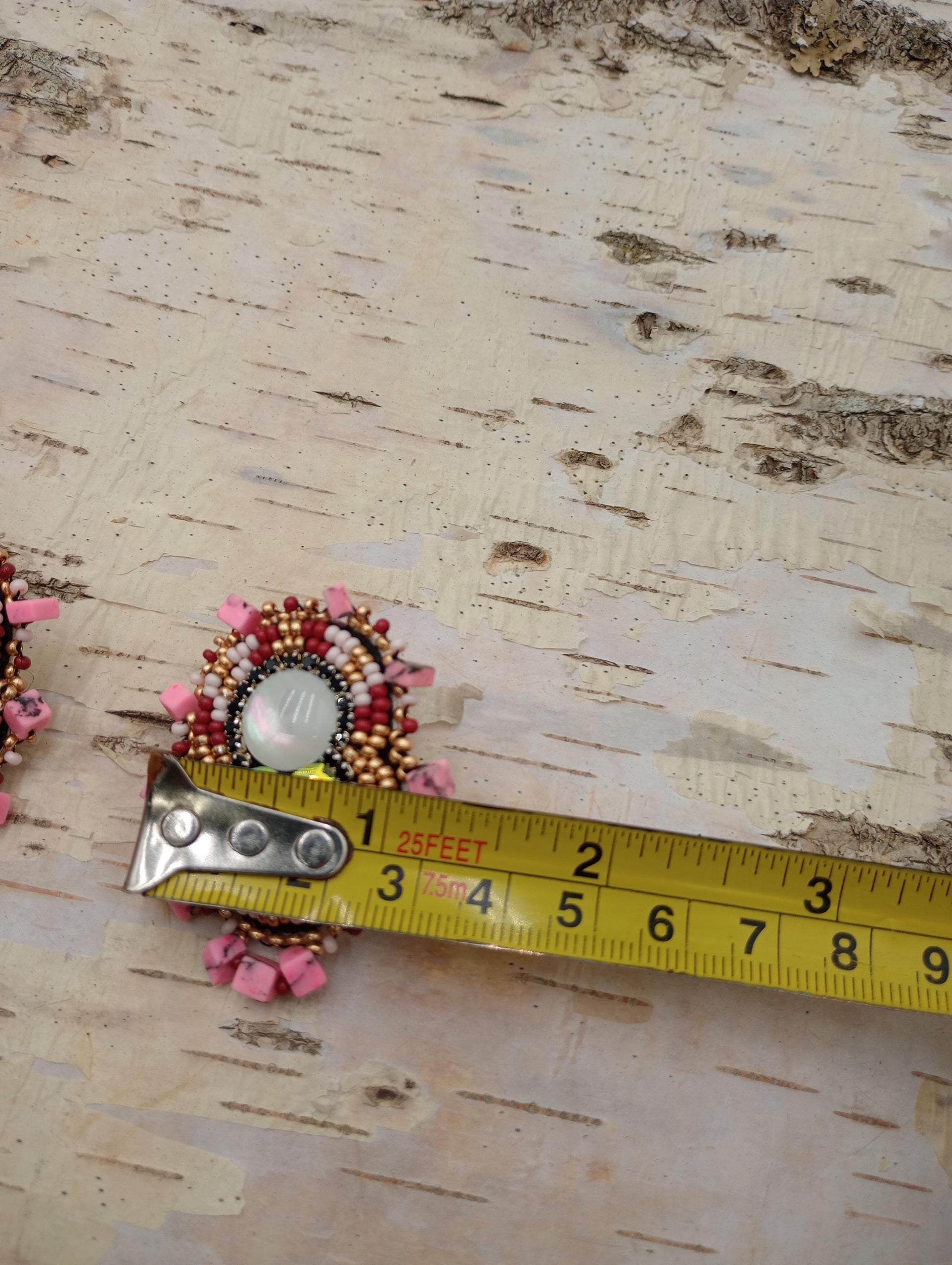 Handmade Beaded Earrings: Anishinaabe Ojibwe Beadwork