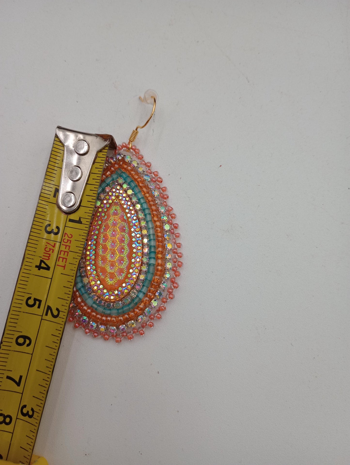 Anishinaabe Beaded Earrings: Spring Sunshine Design