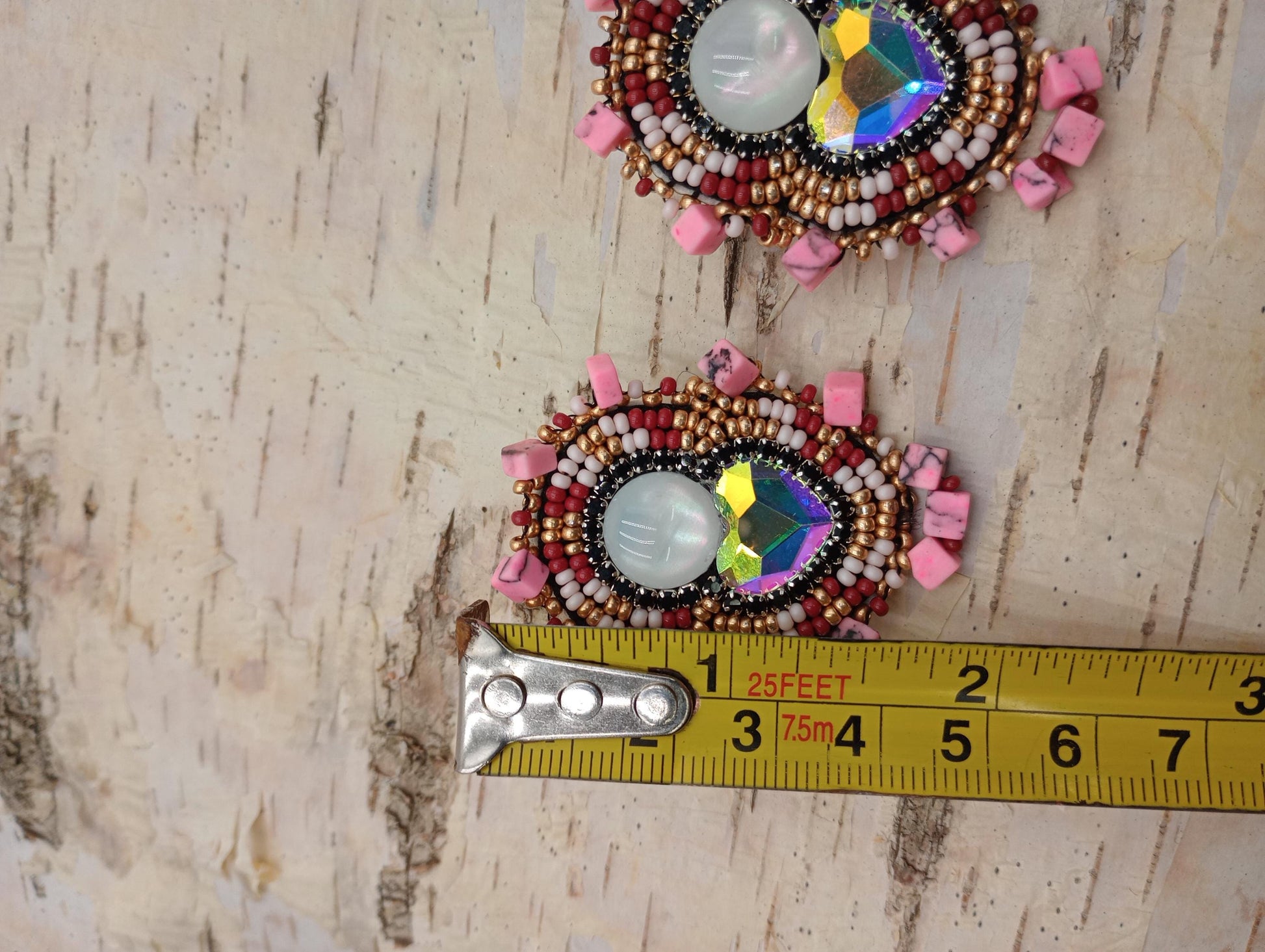 Handmade Beaded Earrings: Anishinaabe Ojibwe Beadwork