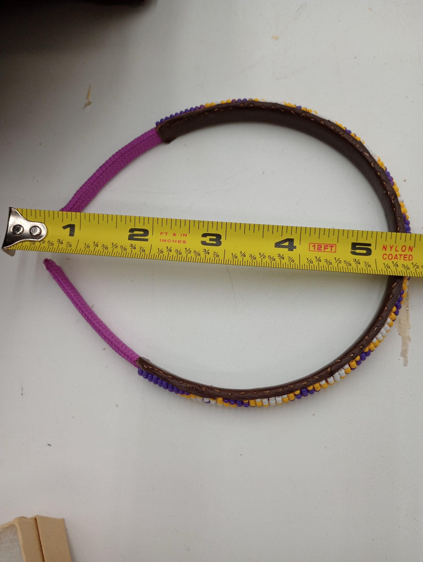 Ojibwe Beaded Beaded Head Band: Handcrafted White Earth Nation