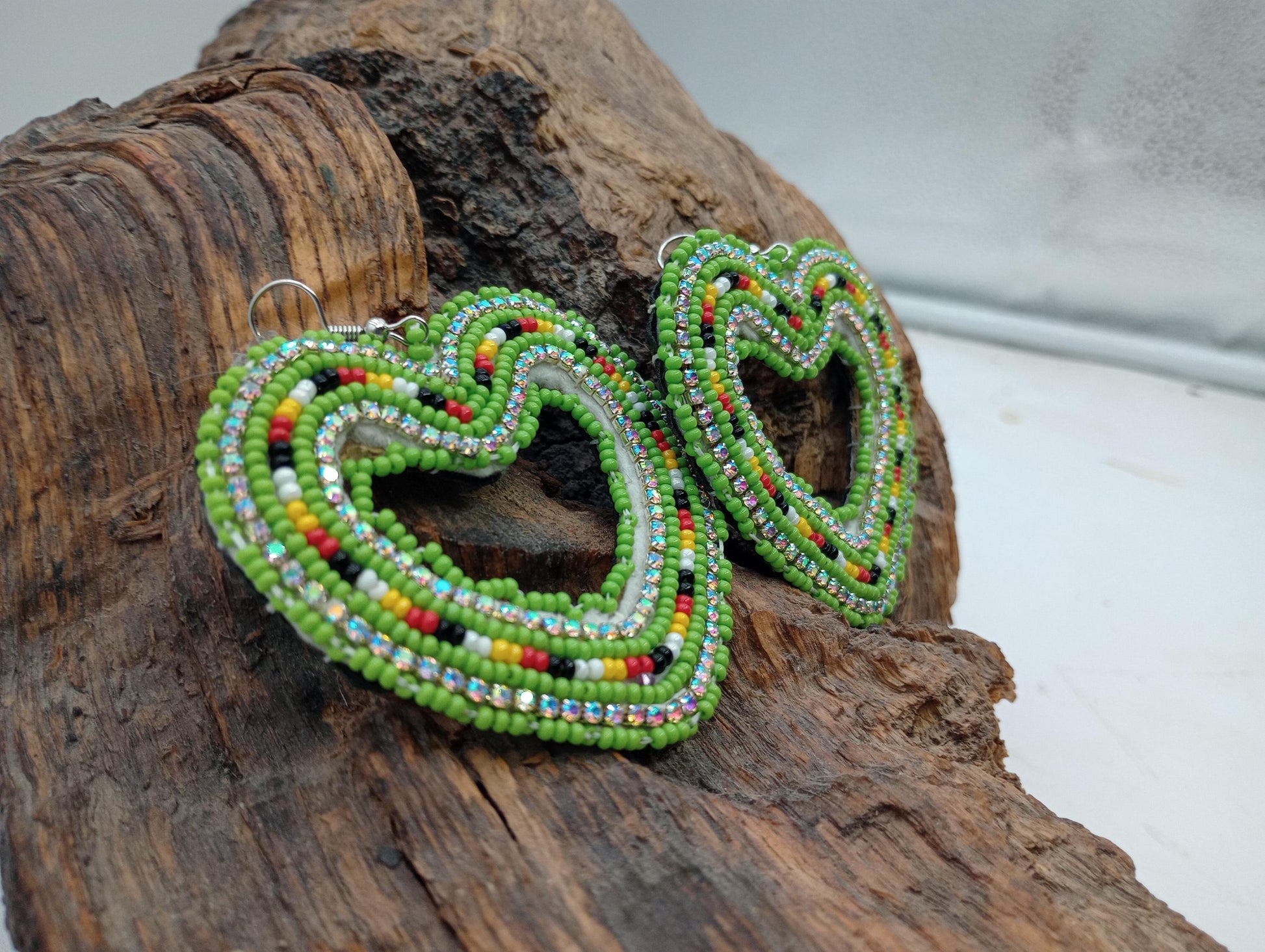 Handmade Beaded Earrings: Anishinaabe/Ojibwe Beadwork