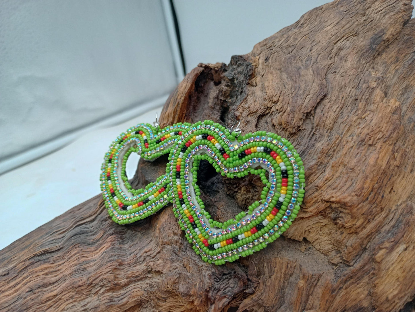 Handmade Beaded Earrings: Anishinaabe/Ojibwe Beadwork