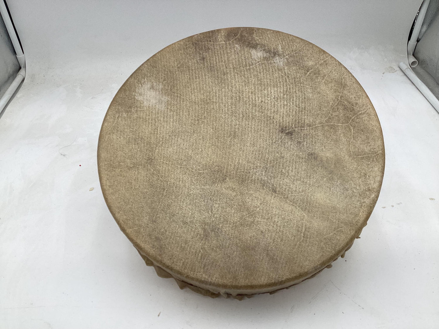 Handmade 12 Inch Buffalo Leather Drum – Anishinaabe/Ojibwe Made