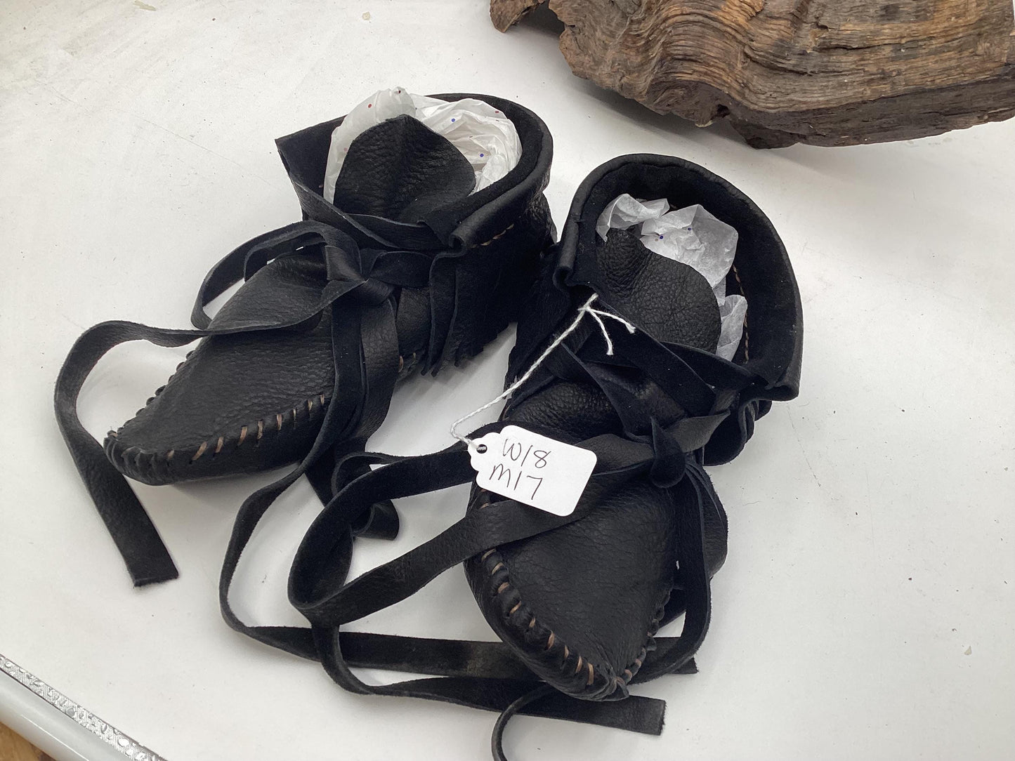 Anishinaabe/Ojibwe Handmade Leather Moccasins - Free Shipping