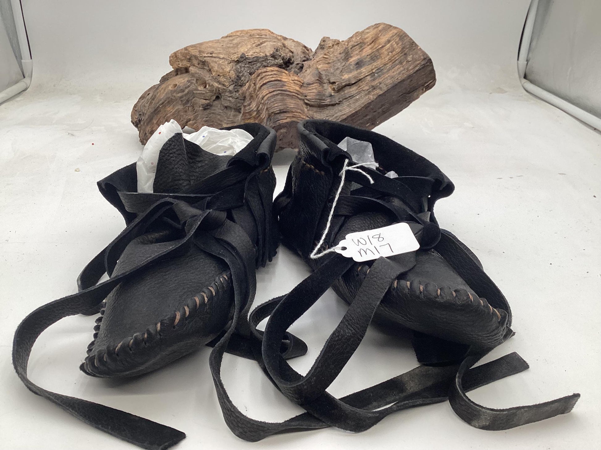 Anishinaabe/Ojibwe Handmade Leather Moccasins - Free Shipping