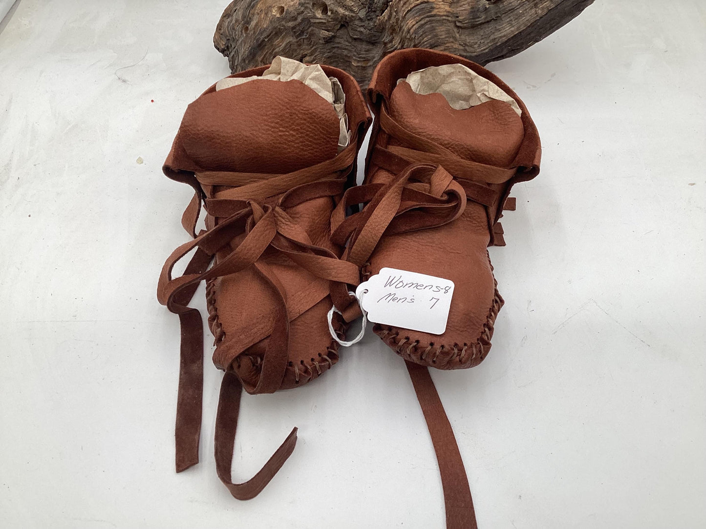 Anishinaabe/Ojibwe Handmade Leather Moccasins - Free Shipping