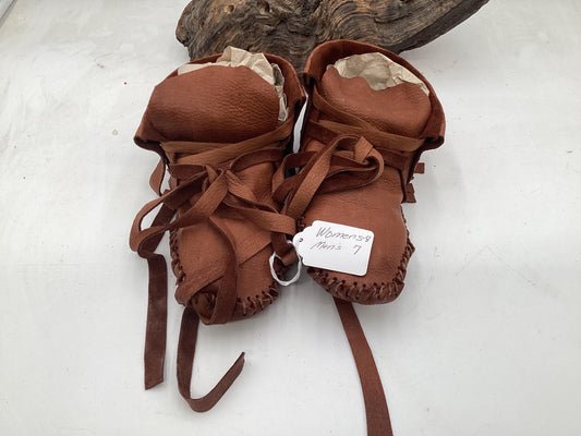 Anishinaabe/Ojibwe Handmade Leather Moccasins - Free Shipping