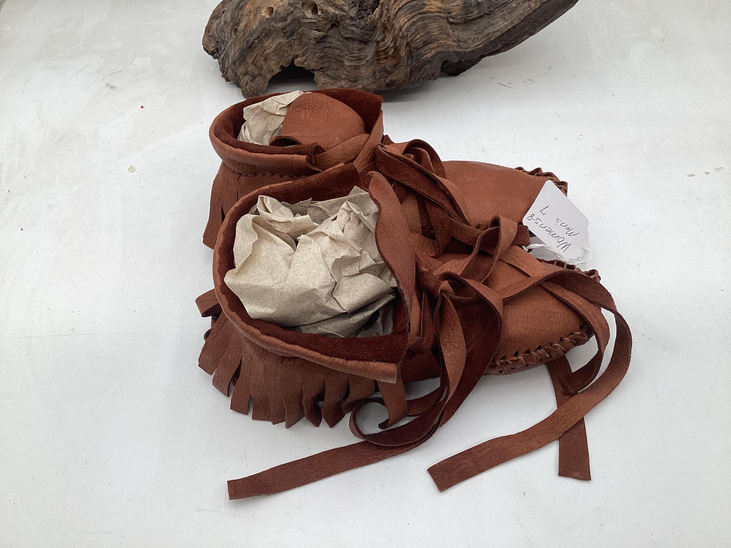 Anishinaabe/Ojibwe Handmade Leather Moccasins - Free Shipping