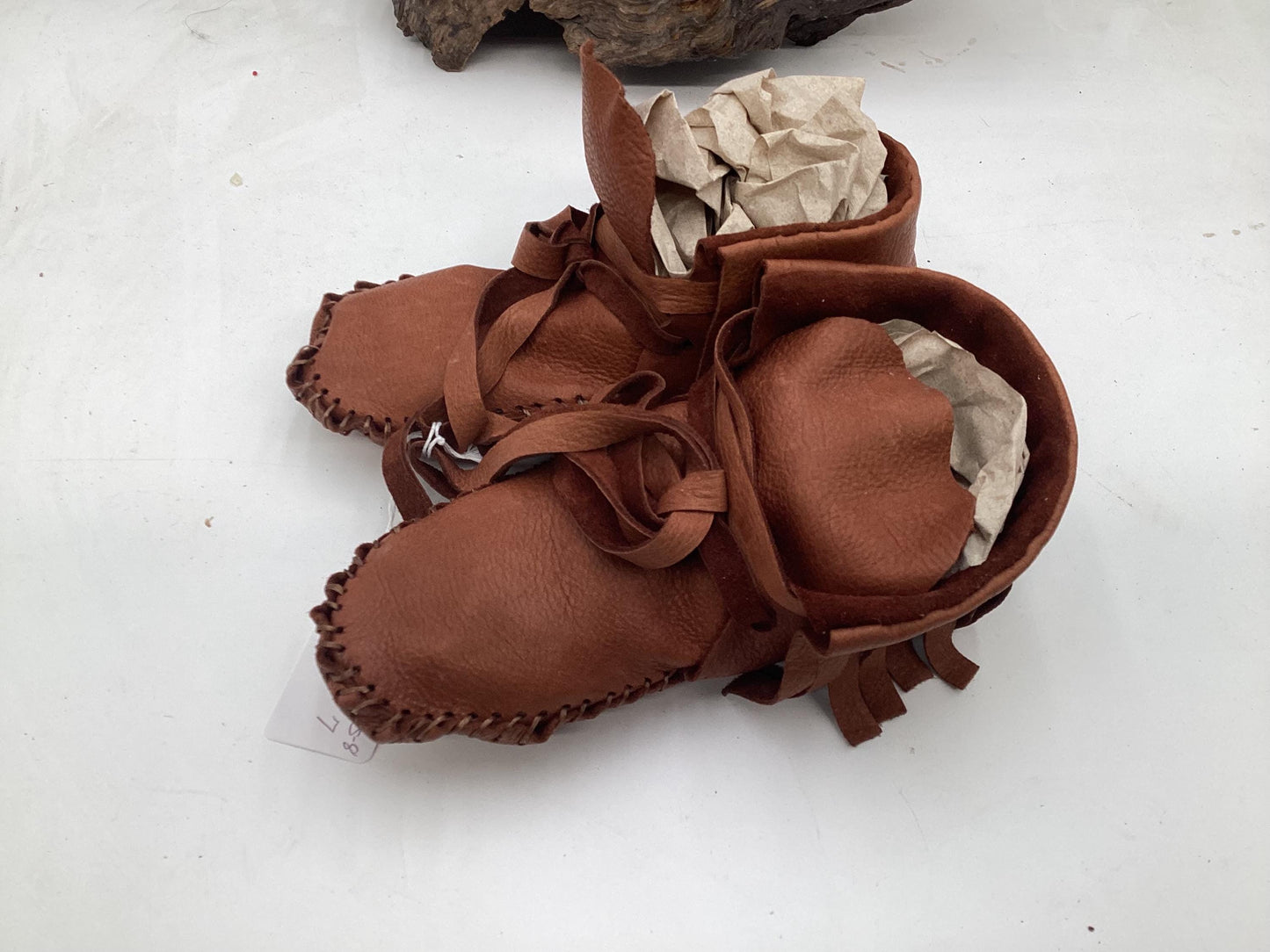 Anishinaabe/Ojibwe Handmade Leather Moccasins - Free Shipping