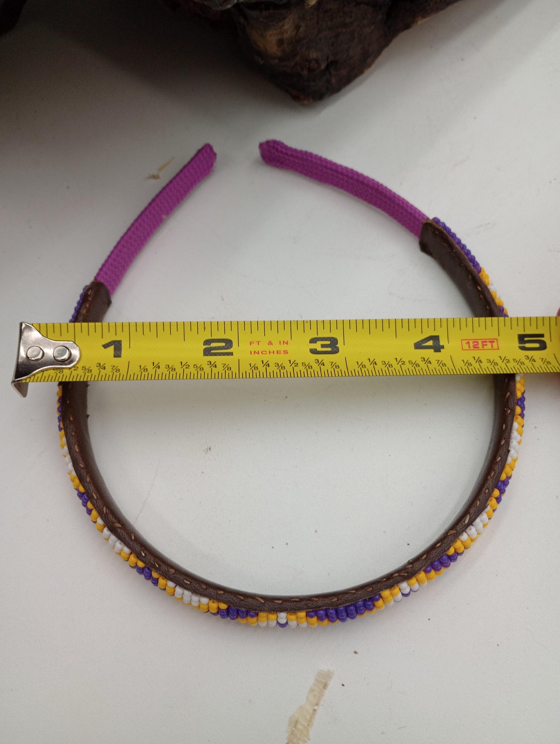 Ojibwe Beaded Beaded Head Band: Handcrafted White Earth Nation