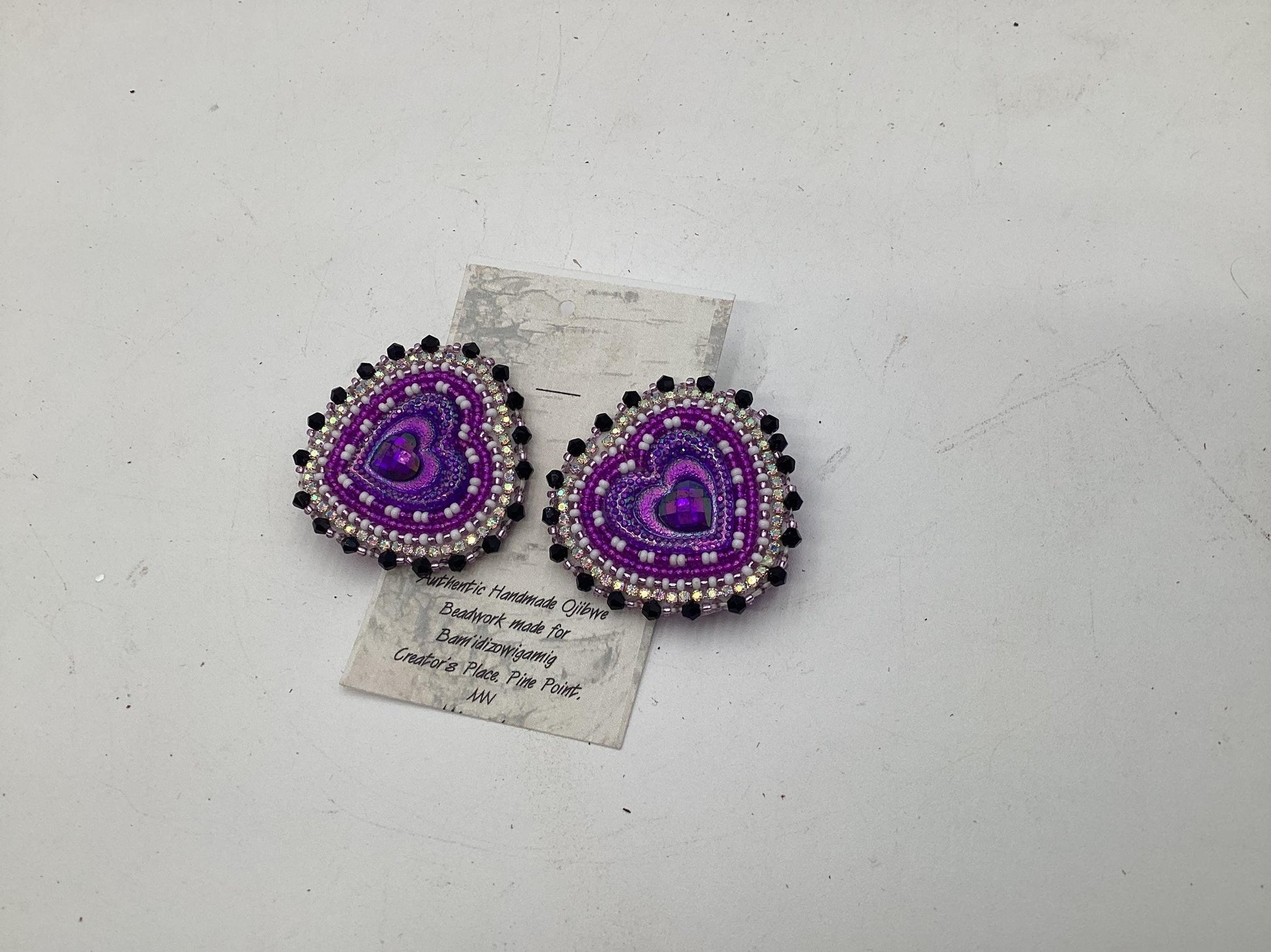 Heart Beaded Earrings - Free Shipping