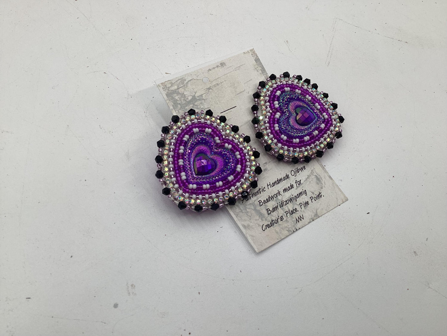 Heart Beaded Earrings - Free Shipping