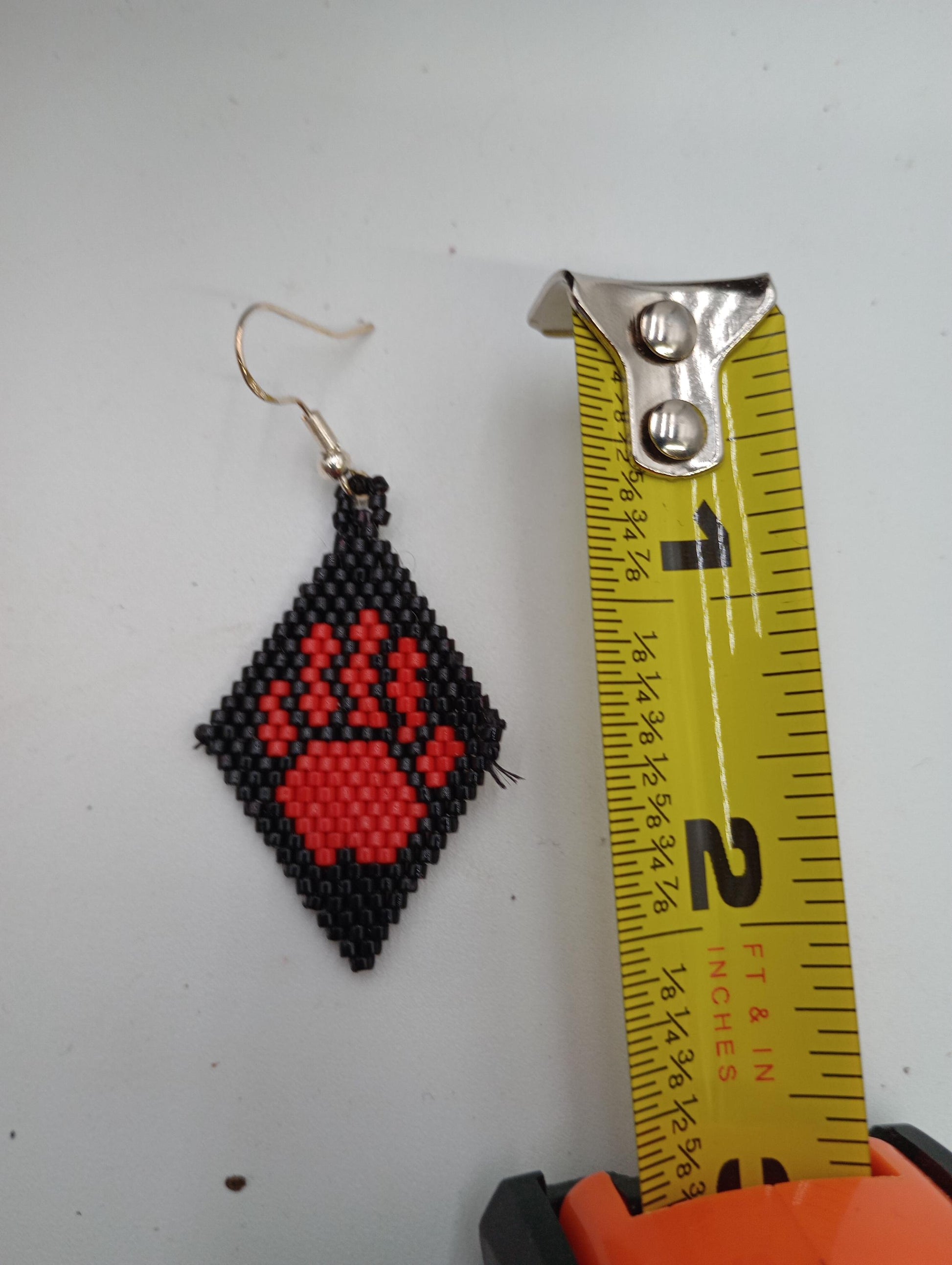 Authentic MMIW hand earrings -Handmade/Ojibwe