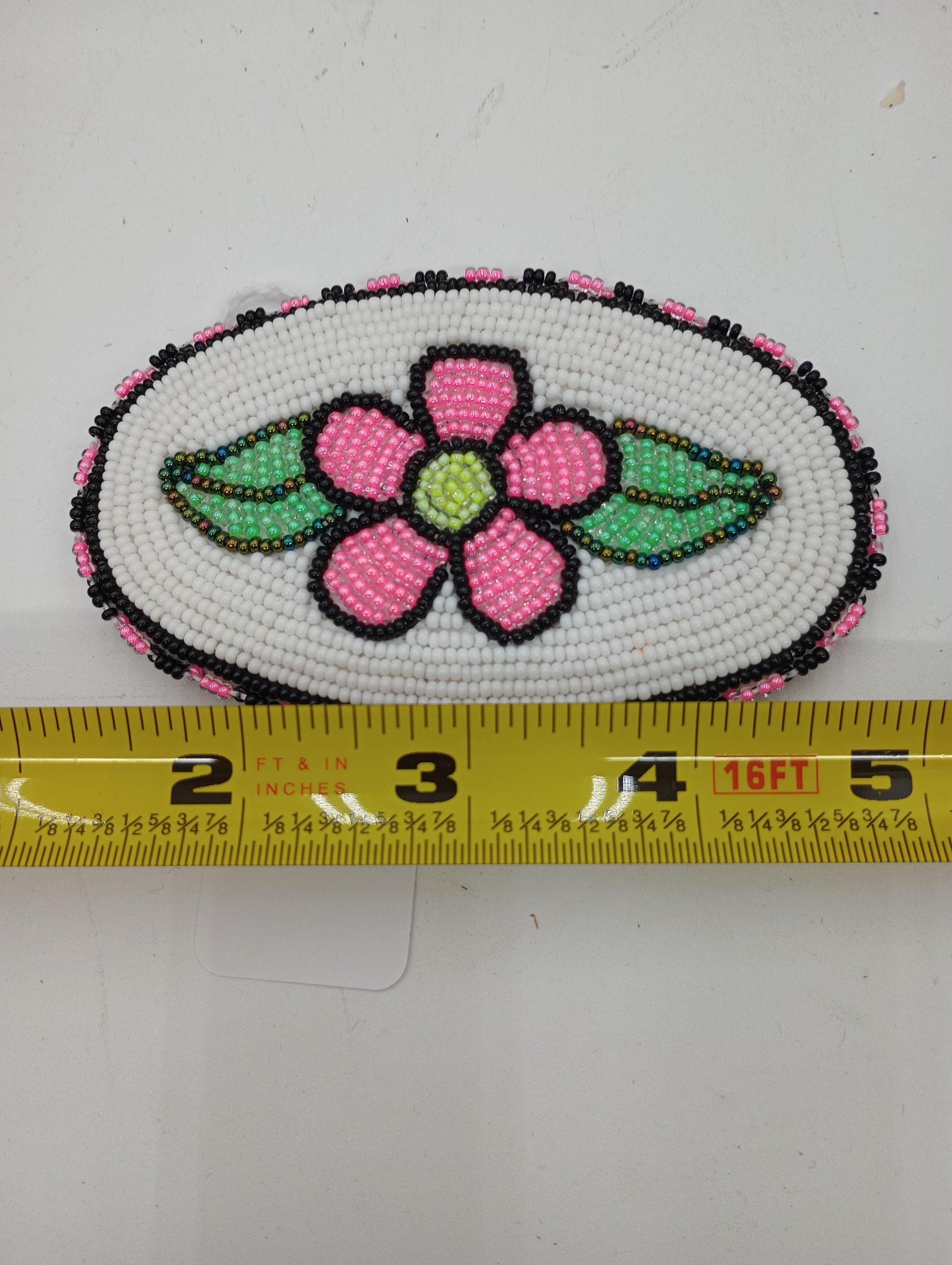 Beautiful Hand Made Hair Barrette - Ojibwe/Anishinaabe Beadwork - Free Shipping