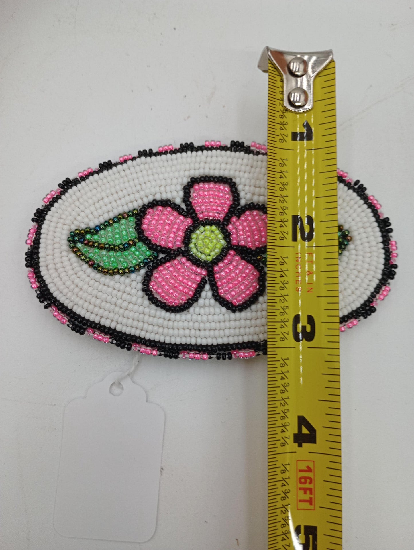Beautiful Hand Made Hair Barrette - Ojibwe/Anishinaabe Beadwork - Free Shipping