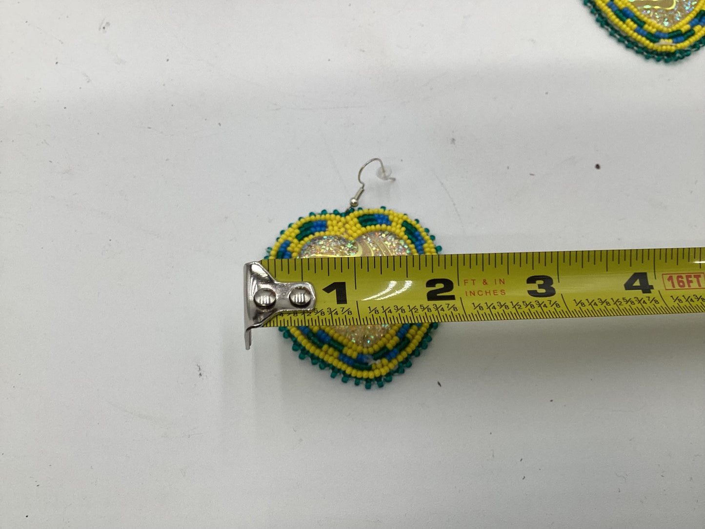 Shimmering Hearts Beaded Earrings - Indigenous Made