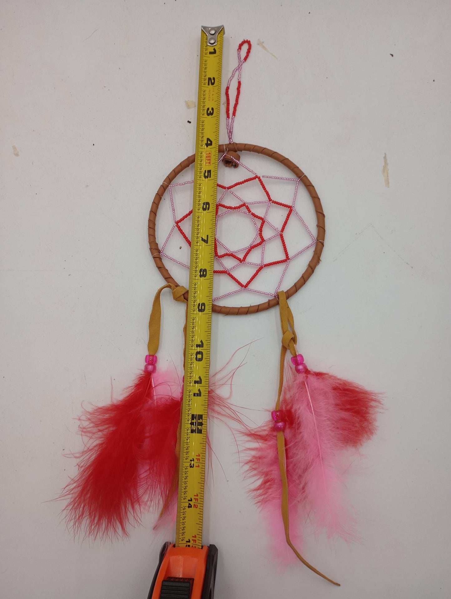 Authentic Anishinaabe/Ojibwe Double Beaded Web Dreamcatcher - Free Shipping
