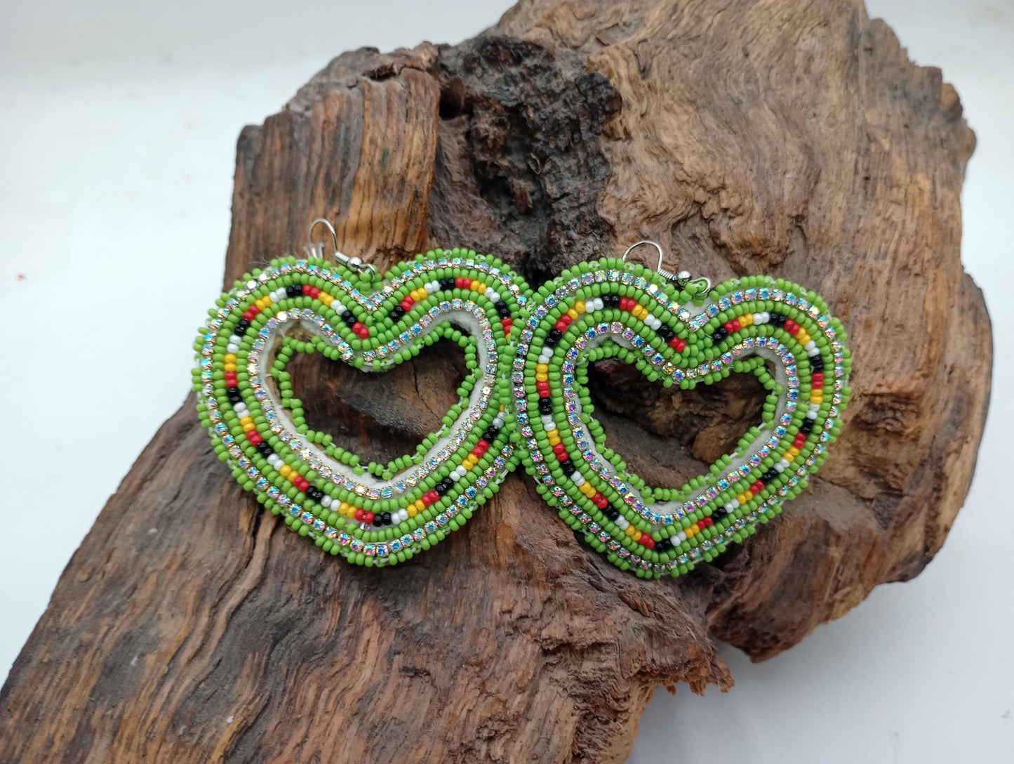 Handmade Beaded Earrings: Anishinaabe/Ojibwe Beadwork