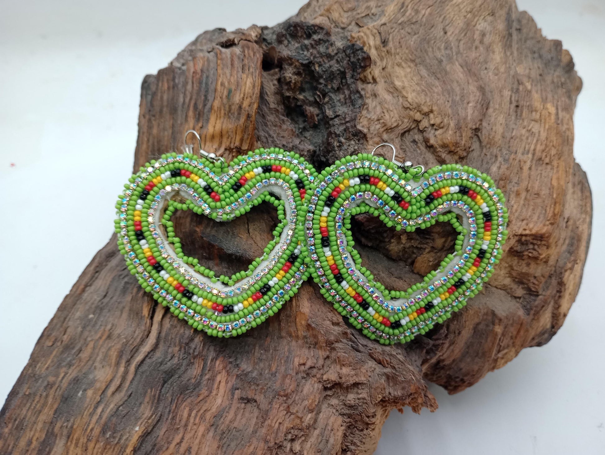 Handmade Beaded Earrings: Anishinaabe/Ojibwe Beadwork