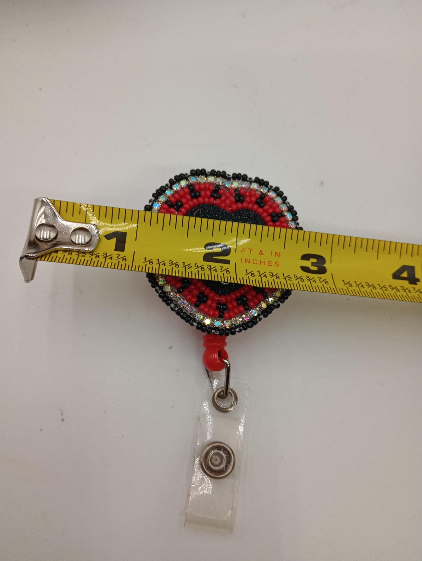 Hand Beaded Turtle Heart Badge: Ojibwe Anishinaabe Beadwork