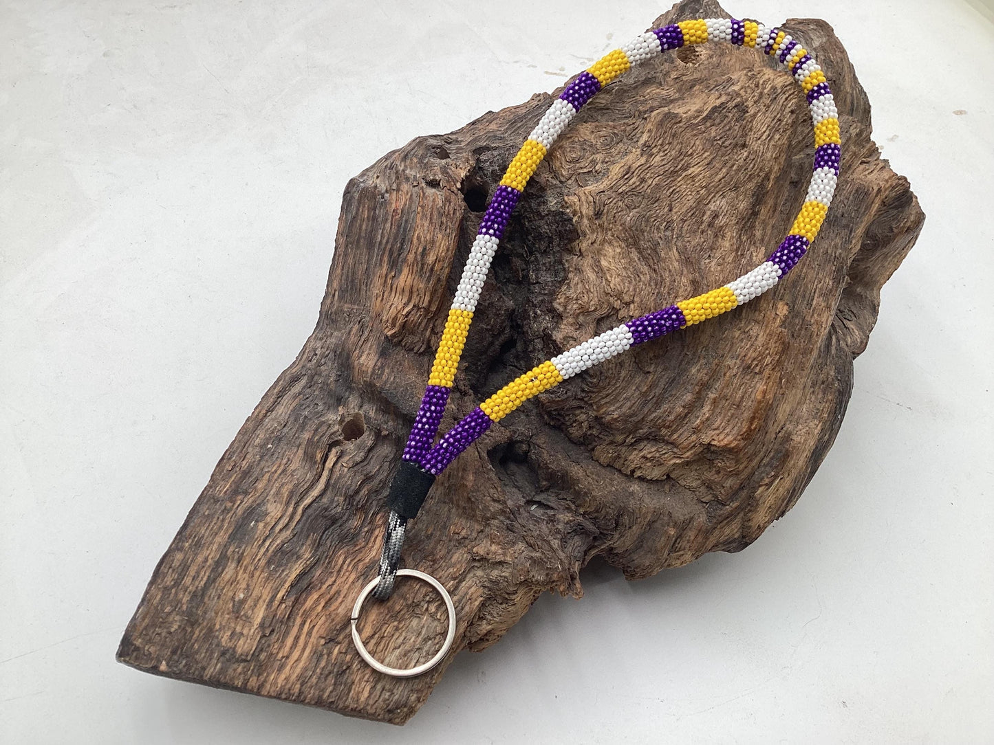 Keychain - Hand Beaded - Anishinaabe/Ojibway Made- Free Shipping