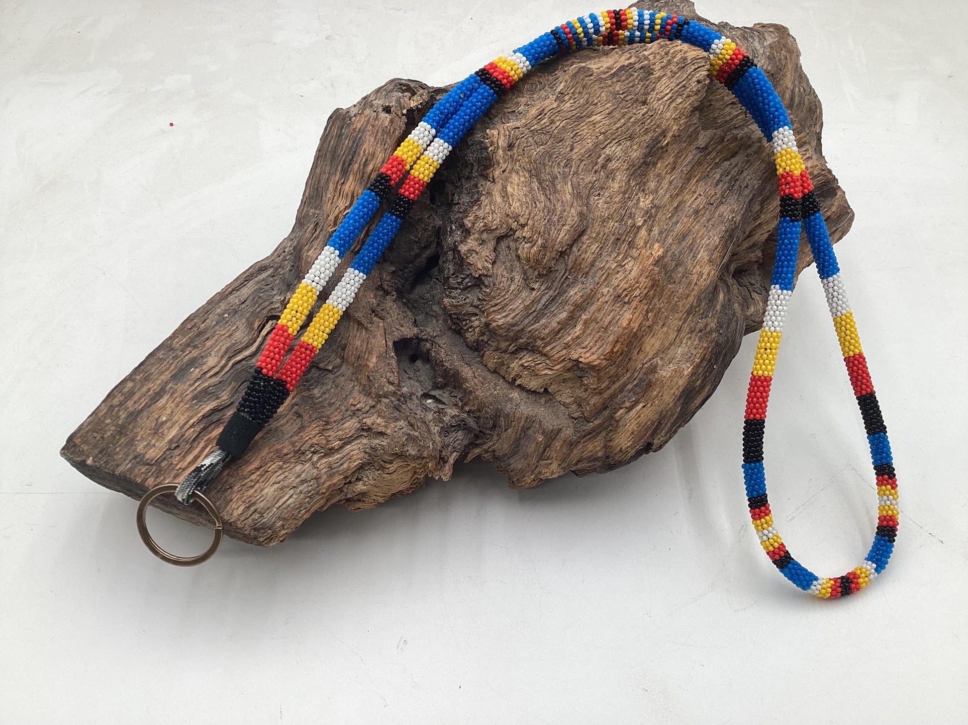 Keychain - Hand Beaded - Anishinaabe/Ojibway Made- Free Shipping