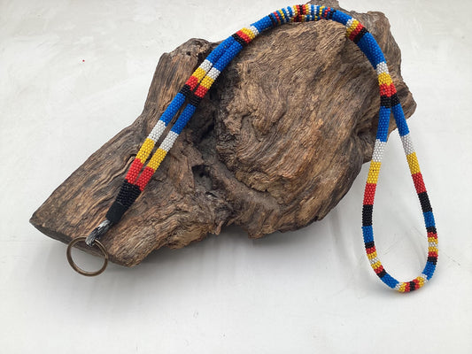 Keychain - Hand Beaded - Anishinaabe/Ojibway Made- Free Shipping