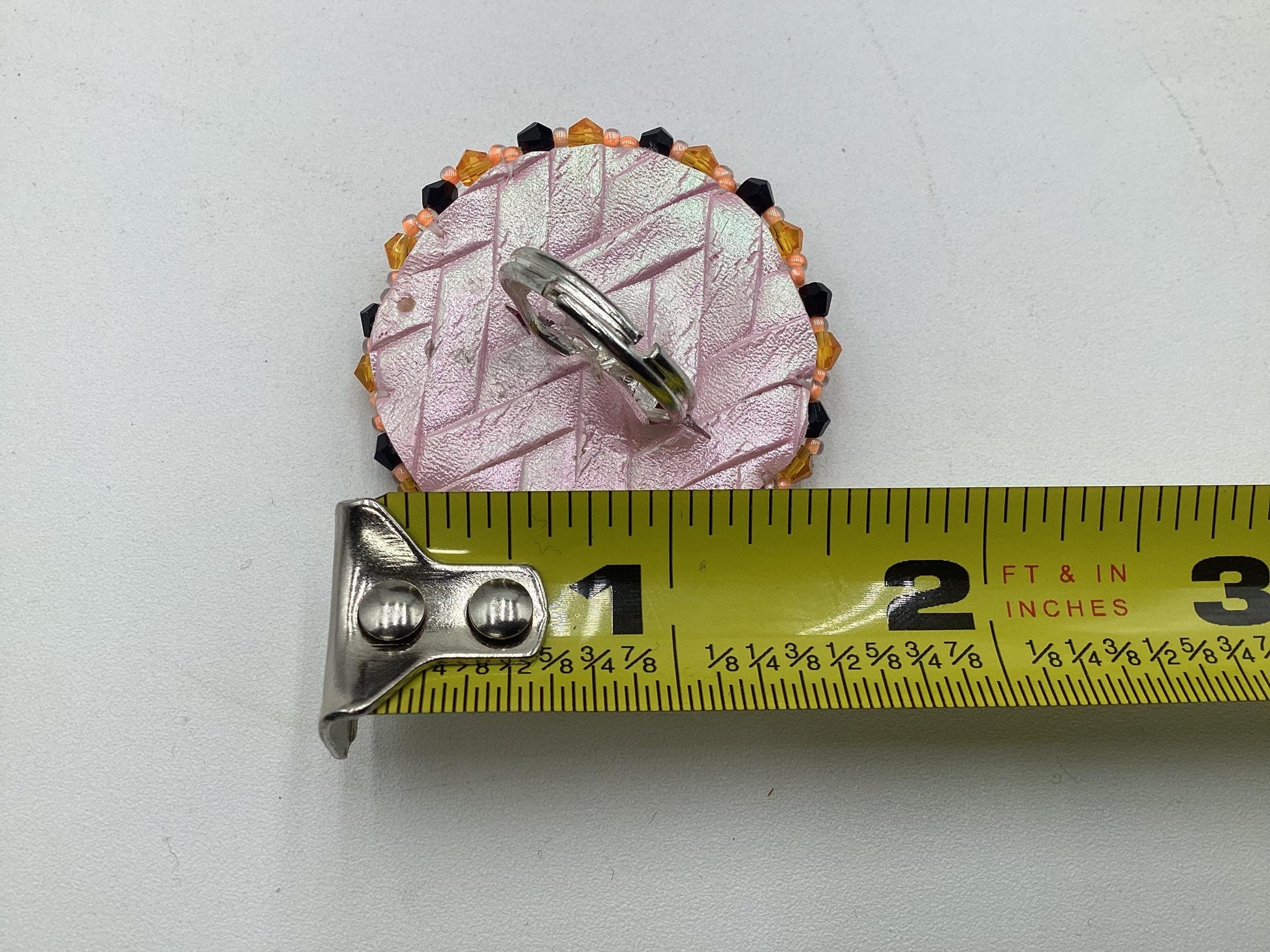 Beautiful Beaded Ring - Ojibwe/Anishinaabe made - Free Shipping