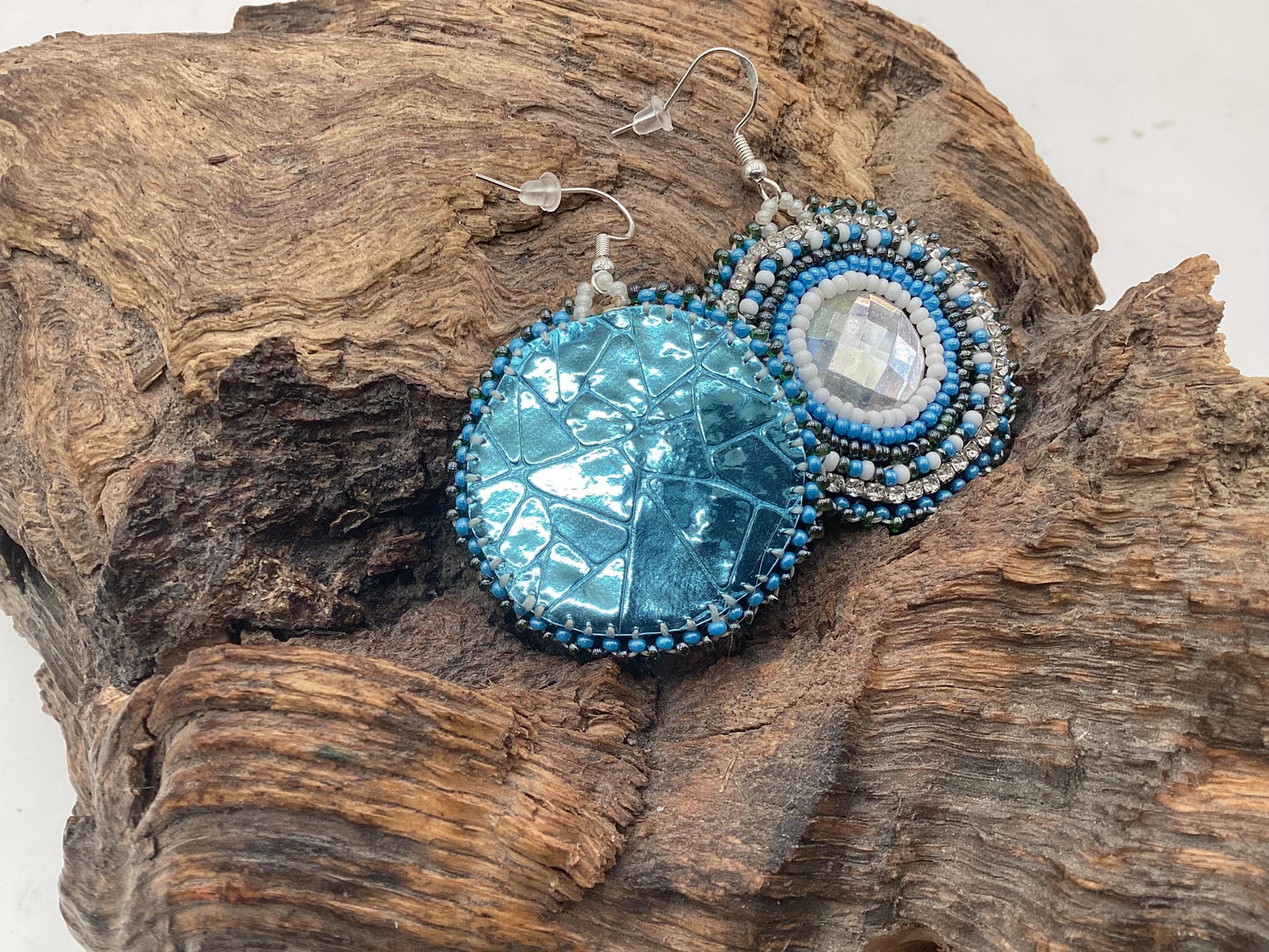 Hand Beaded Earrings: Anishinaabe/Ojibwe Beadwork