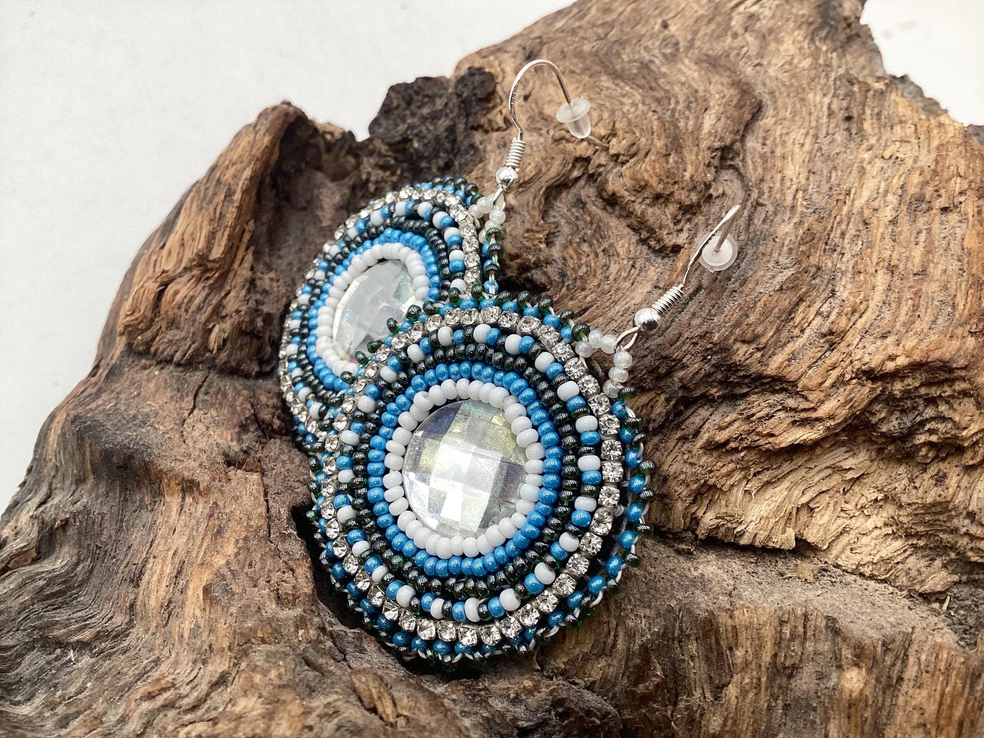 Hand Beaded Earrings: Anishinaabe/Ojibwe Beadwork