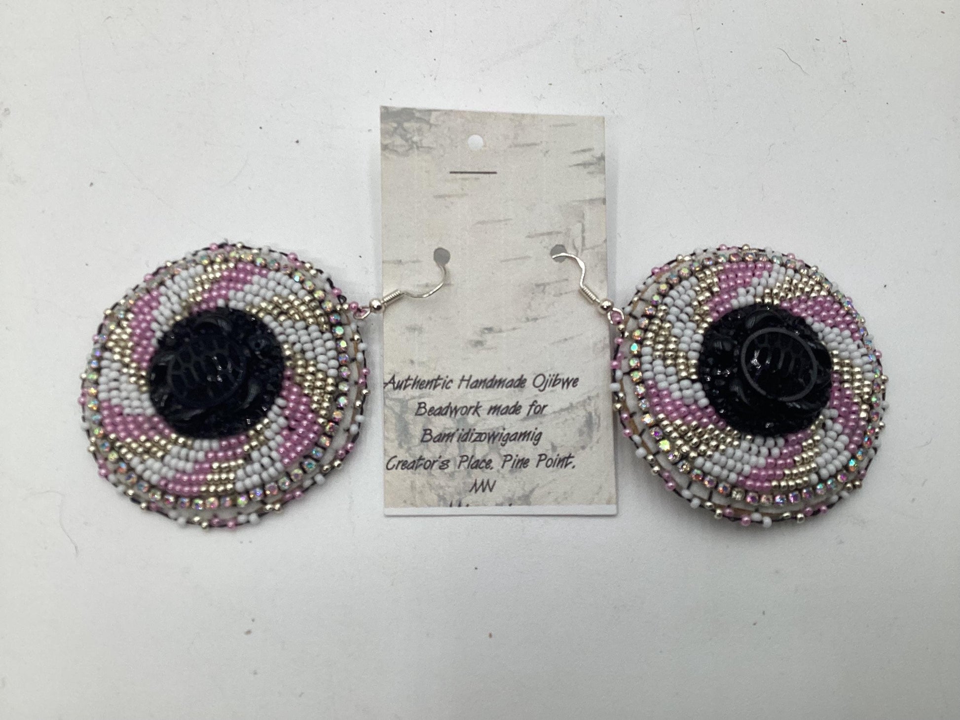 Hand Beaded Turtle Earrings - Native Made