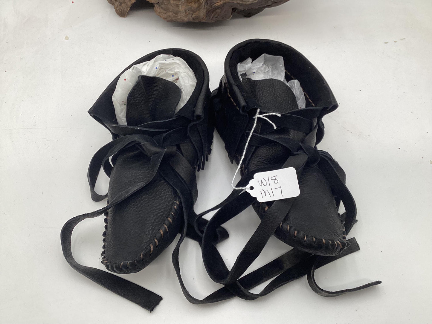 Anishinaabe/Ojibwe Handmade Leather Moccasins - Free Shipping