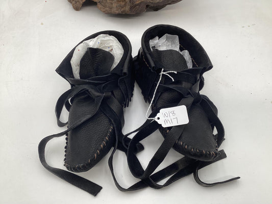 Anishinaabe/Ojibwe Handmade Leather Moccasins - Free Shipping