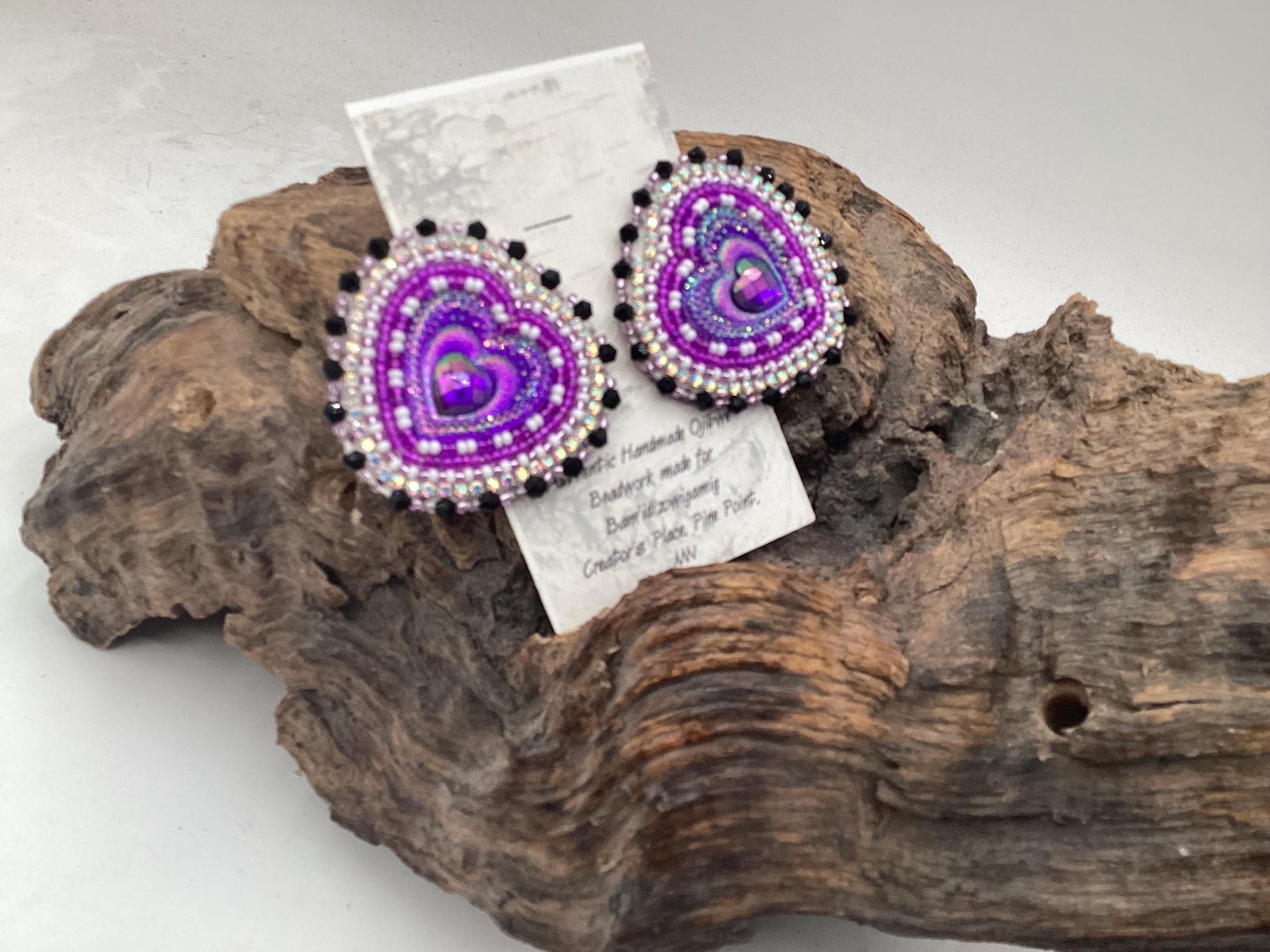 Heart Beaded Earrings - Free Shipping