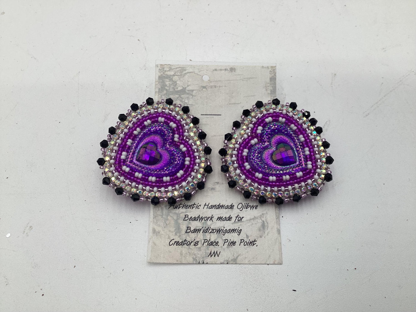 Heart Beaded Earrings - Free Shipping