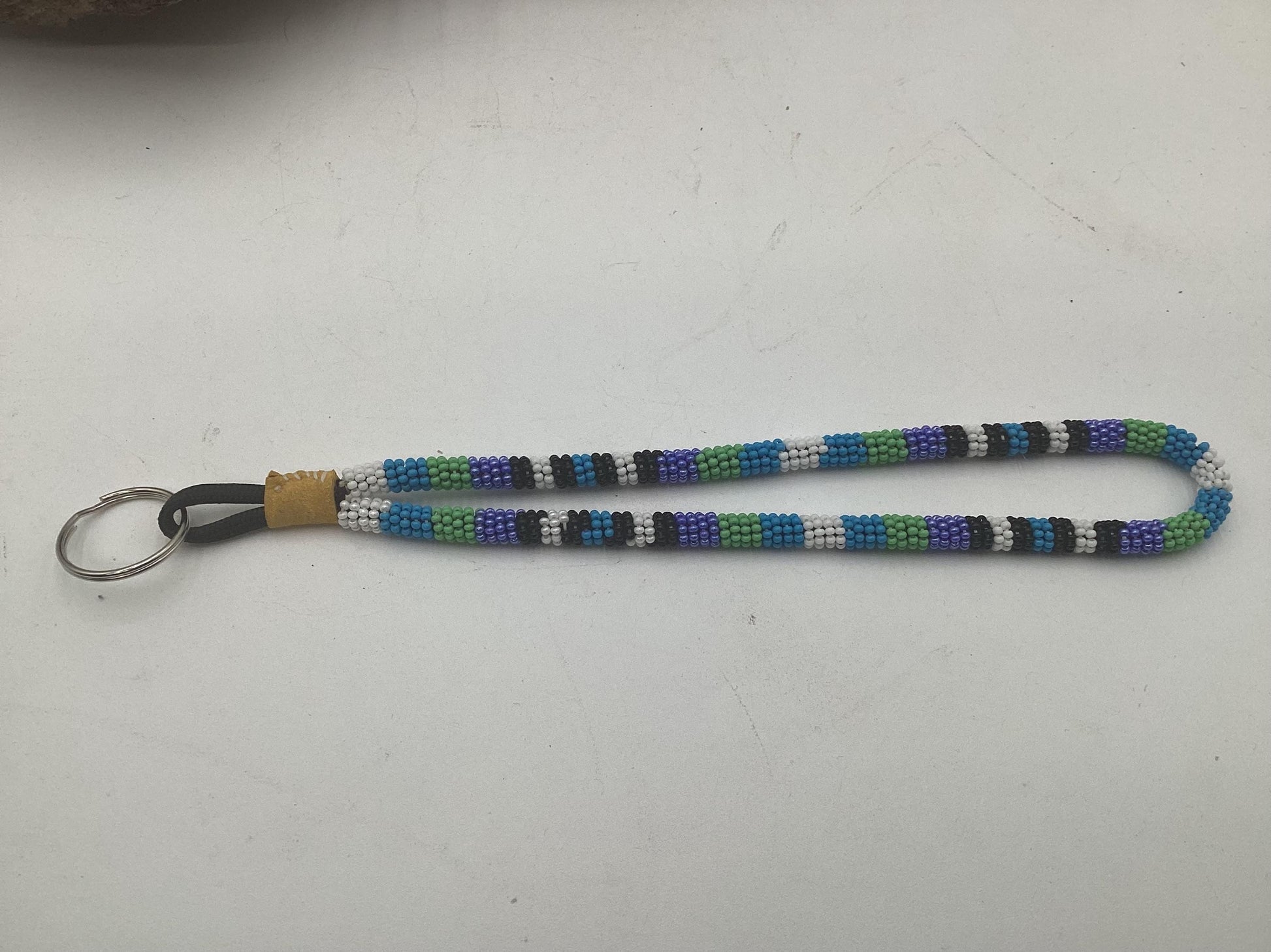 Hand Beaded Lanyard - Ojibwe/Anishinaabe Made - Free Shipping