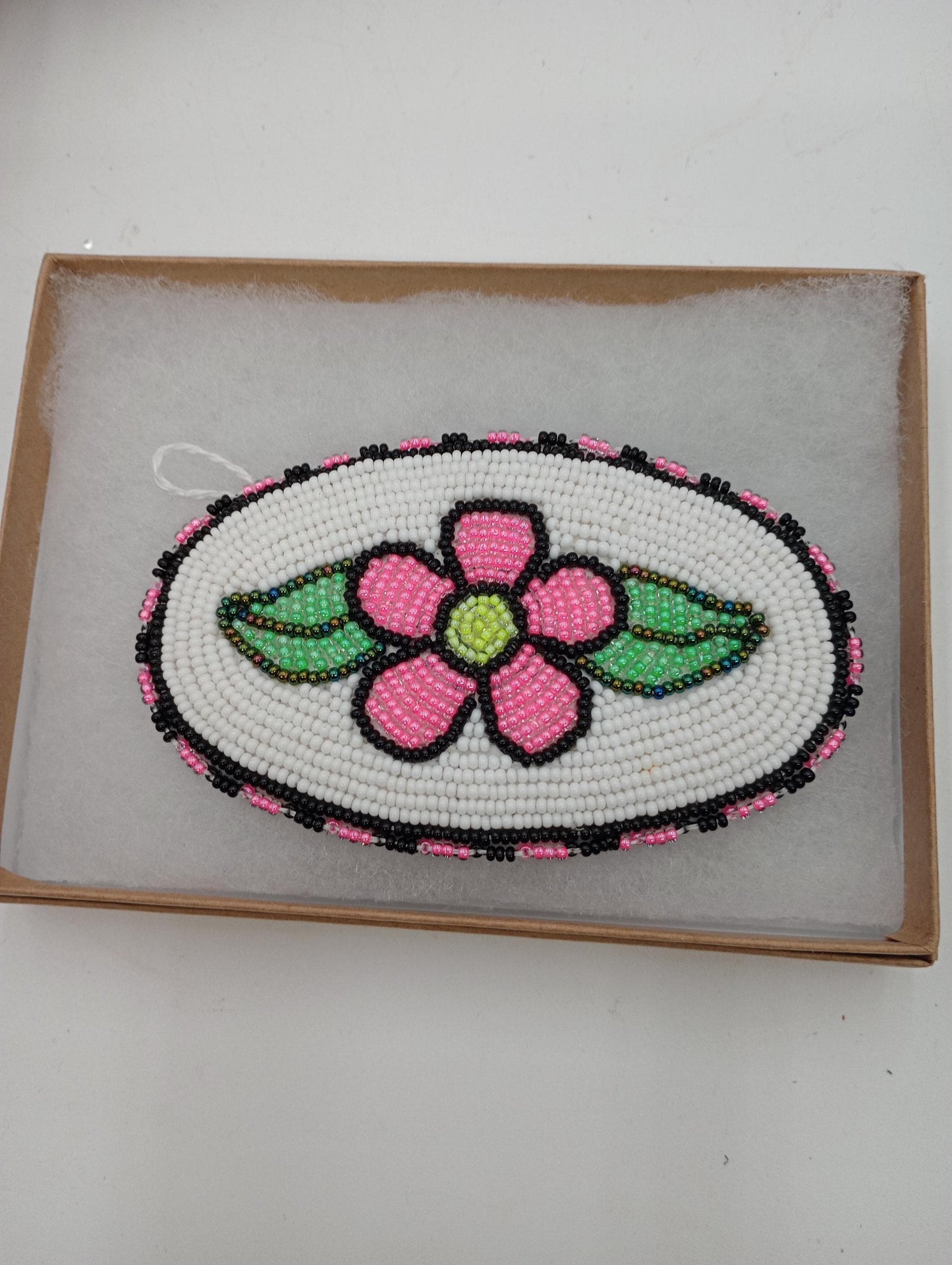 Beautiful Hand Made Hair Barrette - Ojibwe/Anishinaabe Beadwork - Free Shipping