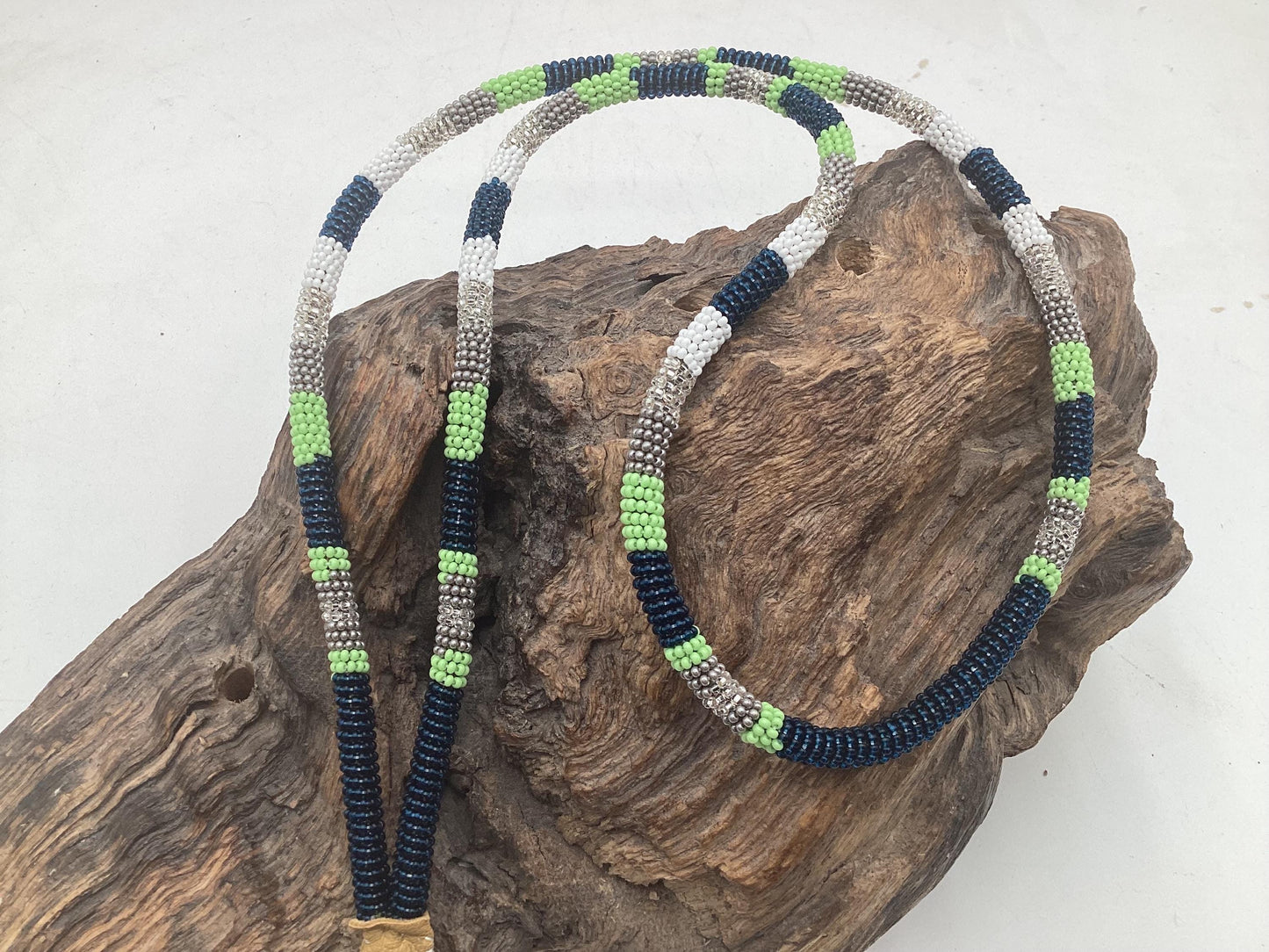 Long Hand Beaded Lanyard - Ojibwe/Anishinaabe Made - Free Shipping