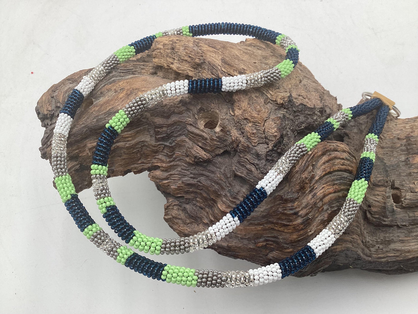 Long Hand Beaded Lanyard - Ojibwe/Anishinaabe Made - Free Shipping