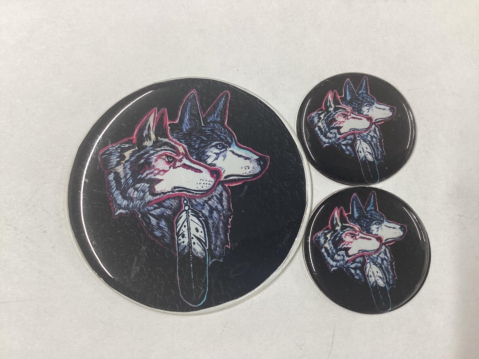 Hand Crafted Epoxy Medallion And Earring Sets - Tribal Artisan Design - 3 Sets Per Order