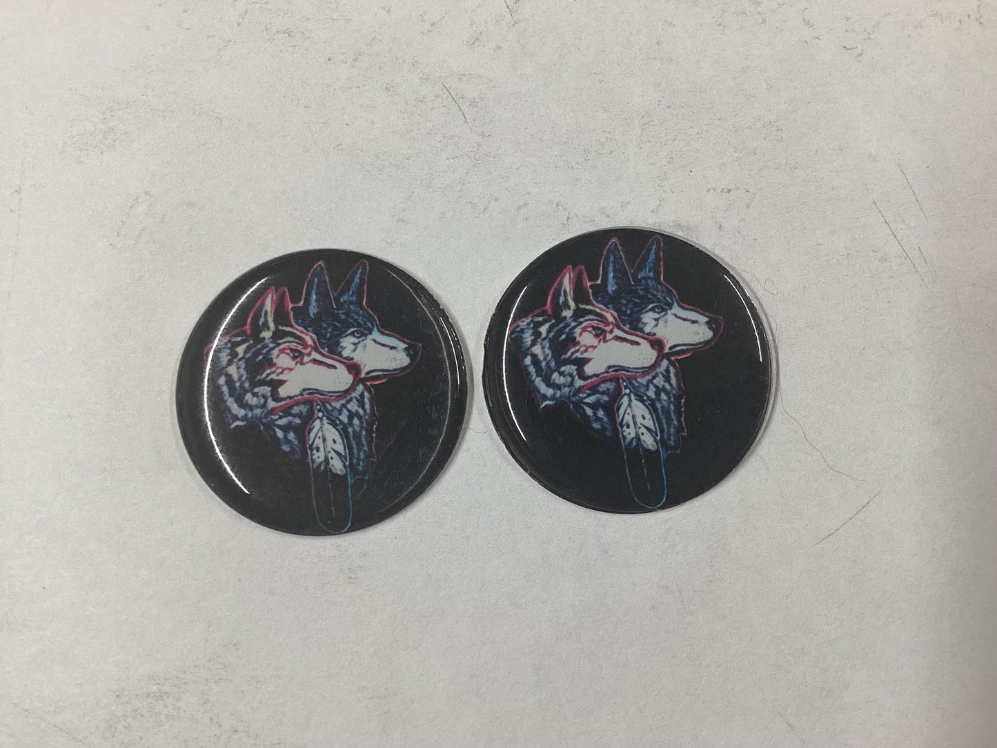 Hand Crafted Epoxy Earring Cab Set - Tribal Artisan Design - 5 Pairs Per Order