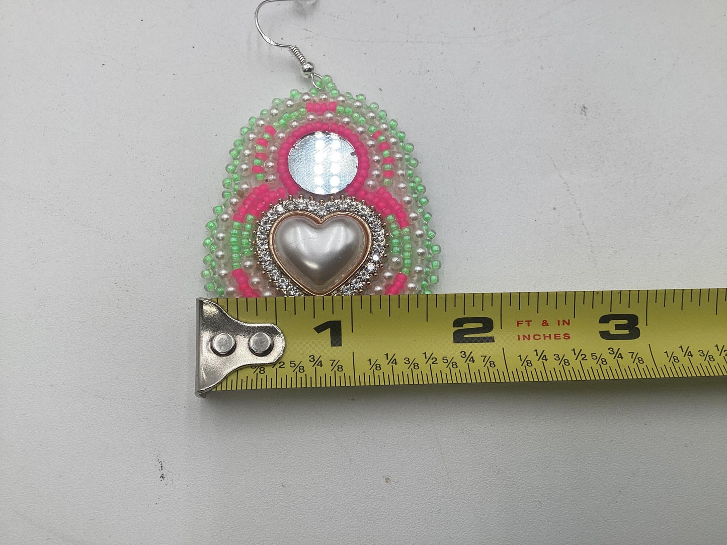 Handmade Beaded Heart Earrings – White Earth Nation Artisan