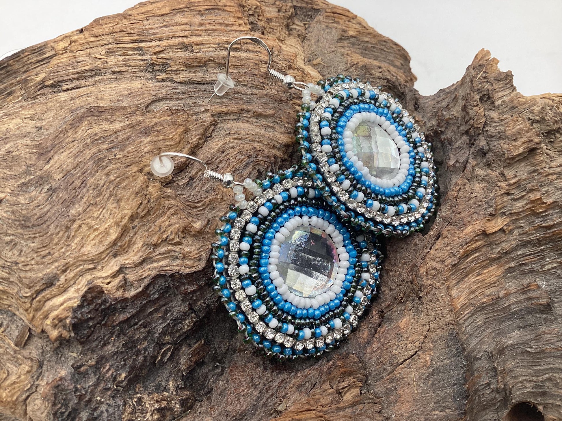 Hand Beaded Earrings: Anishinaabe/Ojibwe Beadwork