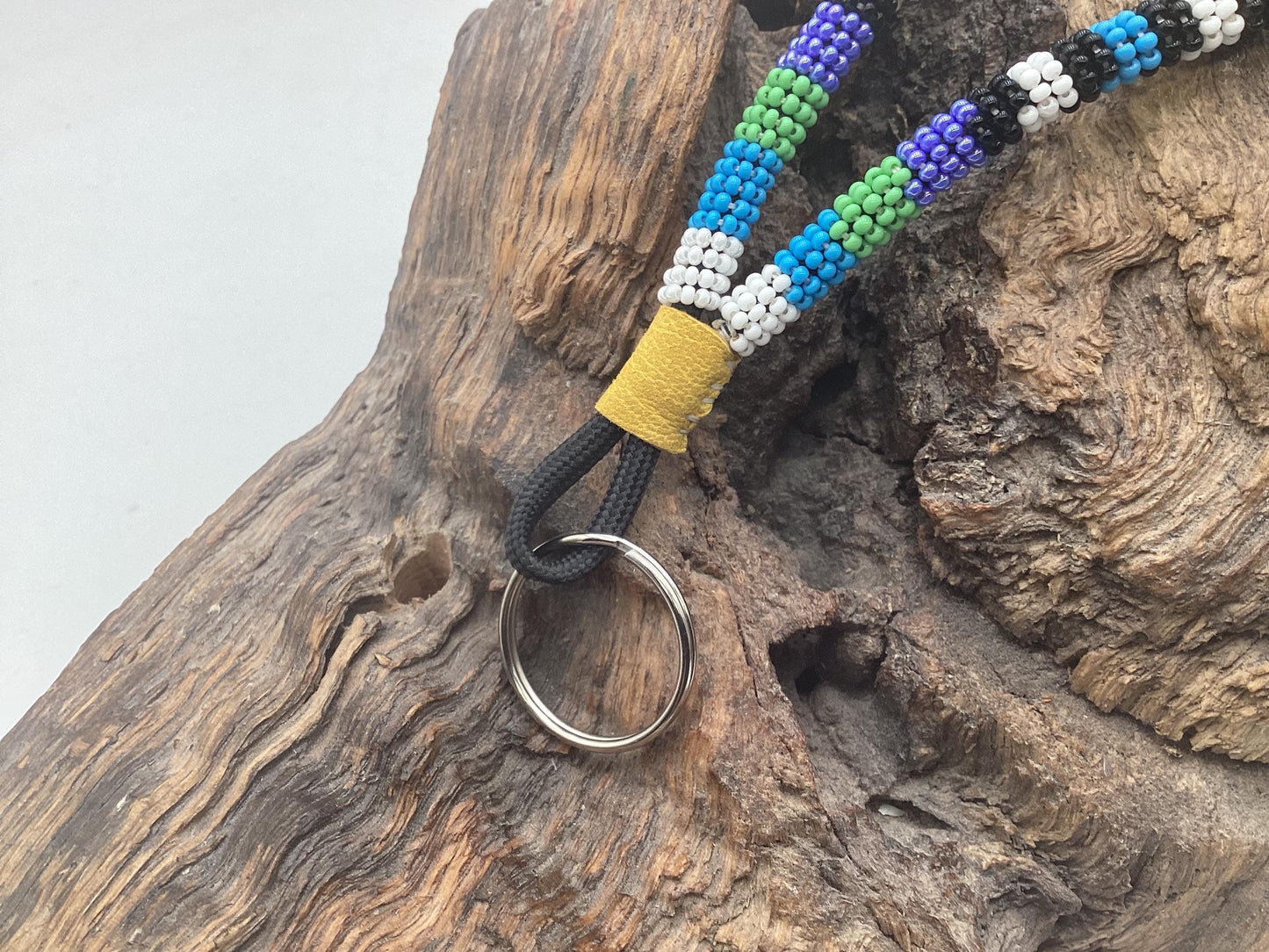 Hand Beaded Lanyard - Ojibwe/Anishinaabe Made - Free Shipping