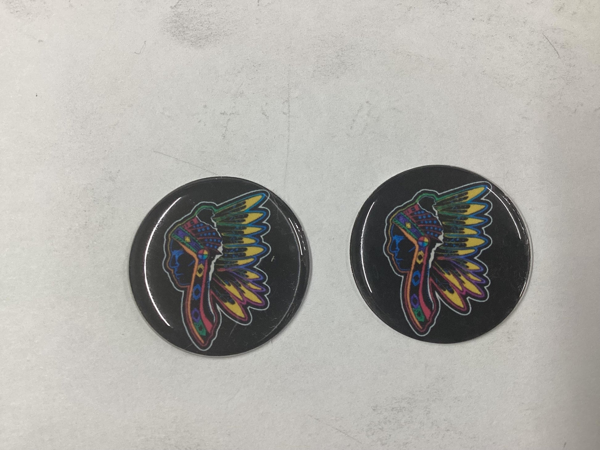 Hand Crafted Epoxy Earring Cab Set - Tribal Artisan Design - 5 Pairs Per Order