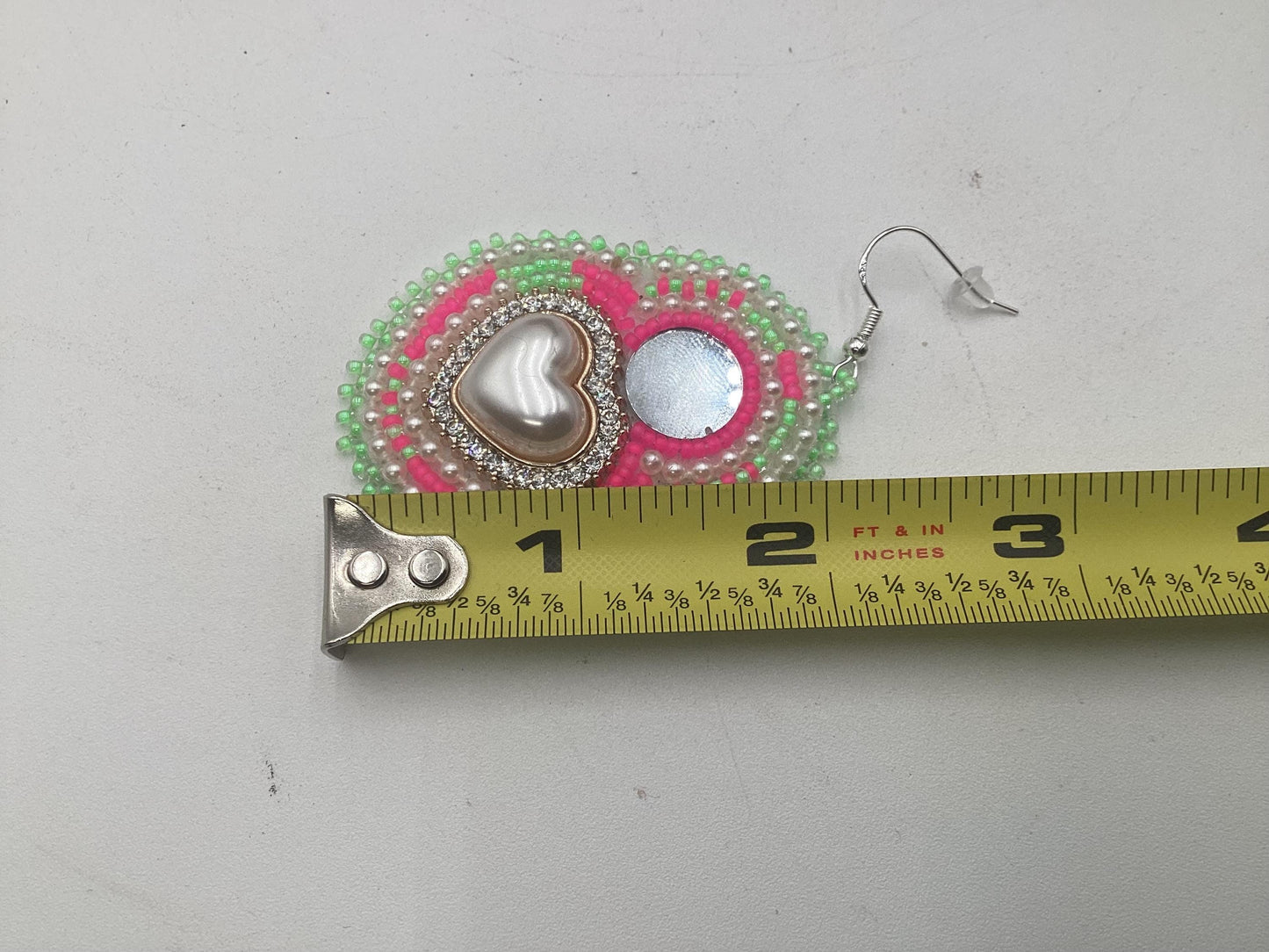 Handmade Beaded Heart Earrings – White Earth Nation Artisan