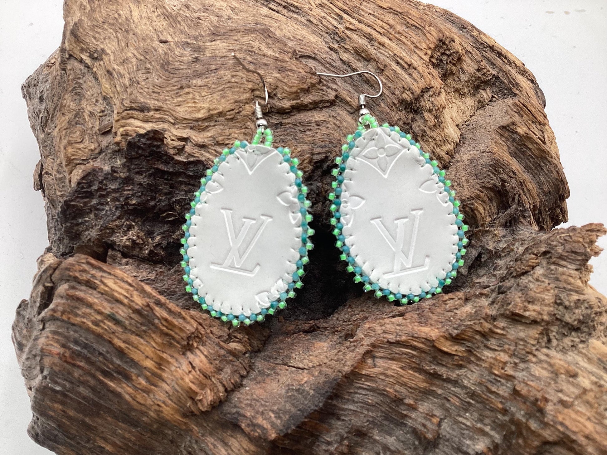 Hand Beaded Earrings: Anishinaabe/Ojibwe Beadwork